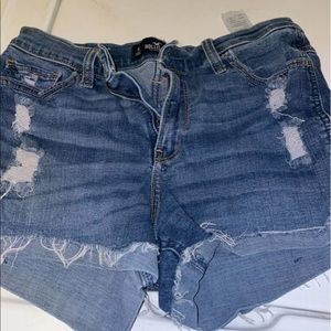Distressed hollister shorts